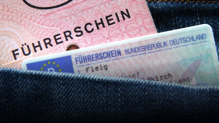 Führerschein in Hosentasche