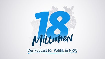 18 Millionen steht vor der Fläche des Landes NRW