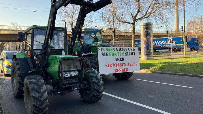 Bauernproteste in Düsseldorf