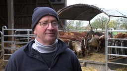 Biobauer Christoph Leiders beim Interview mit dem WDR