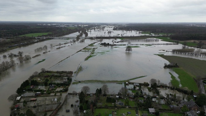 Hochwasser am Niederrhein