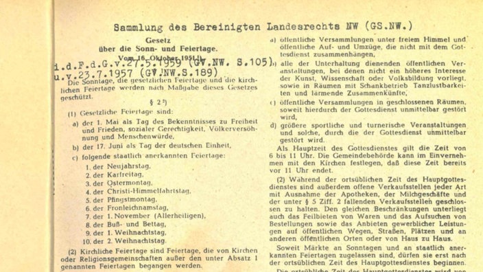 1. Mai Feiertag in NRW