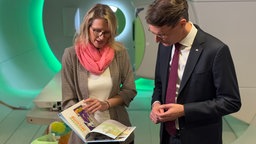 Liane Ohlms mit Hendrik Wüst bei der Neujahrsansprache