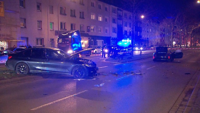 Unfall bei einem Raserrennen