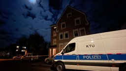 Polizei am Tatort in Recklinghausen