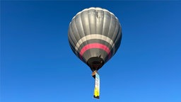 Heißluftballon in der Luft