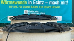 Ein Banner mit der Aufschrift "Wärmewende in Echtz - mach mit!".