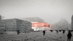 Entwurf für das neue Opernhaus in Düsseldorf am Standort Heinrich-Heine-Allee