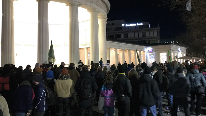 Demonstration um Lützerath am Elisenbrunnen