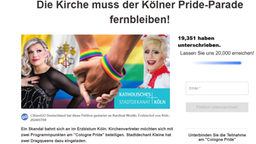 Die Plattform selbst hat die Petition gestartet