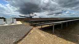 Solarpanels im Indeland Solarpark