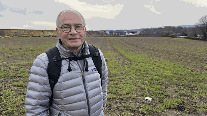 Günther Lummerich auf seinem Aussichtspunkt