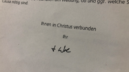 Woelkis Unterschrift