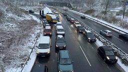 Stau auf der Autobahn