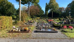 Gräber auf Friedhof