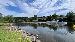 Ein Abschnitt der Ruhr in Mülheim Saarn