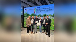 Familie Bird und Bundesminister für Ernährung und Landwirtschaft Cem Özdemir