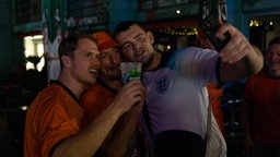 Englische Fans in der Dortmunder Innenstadt