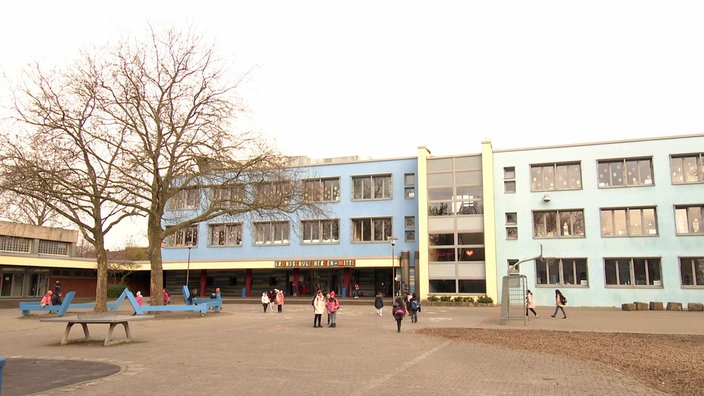 Die Grundschule in Herten von aussen