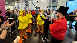 Lustige Überraschungen auf der Spielemesse