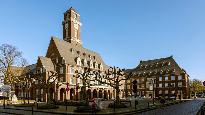 Das Rathaus der Stadt Bottrop von außen