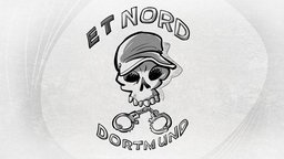 Zeichnung: Ein Sticker eines zivilen Einsatztrupps der Polizei Dortmund