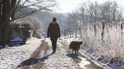 Winter im Siegerland bei strahlendem Sonnenschein