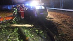 In Overath kollidierten drei Autos mit einem umgestürzten Baum.