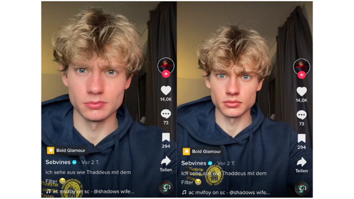 TikTok: Neuer Beauty-Filter Bold Glamour