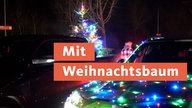 Weihnachtsbaum auf einem Truck