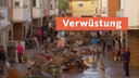 Aufräumarbeiten nach Unwetter in Spanien