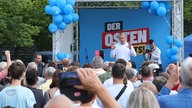 Björn Höcke spricht auf dem Sommerfest der AfD im thüringschen Greiz