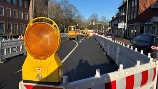 Großbaustelle auf Weseler Straße