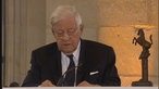 Helmut Schmidt bei der Verleihung des Westfälischen Friedenspreises im Jahre 2012