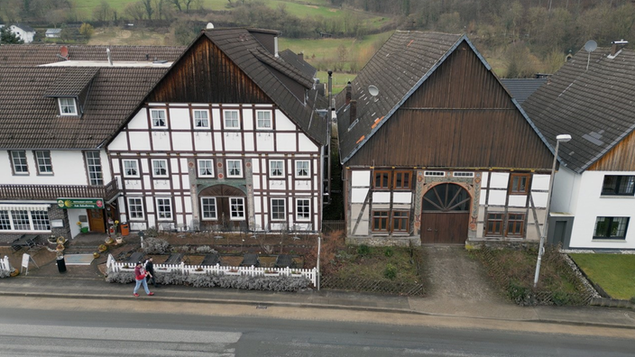 Das Hotel am Jakobsweg von oben