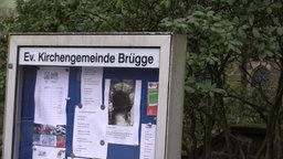 Schaukasten der evangelischen Kirche Lüdenscheid-Brügge