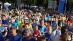 Läufer bei einem Marathon direkt nach dem Start.