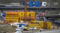 Baustelle Autobahnkreuz Duisburg-Kaiserberg