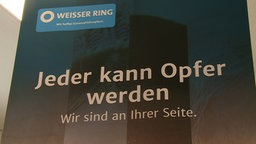 Werbeplakat des Weißen Rings