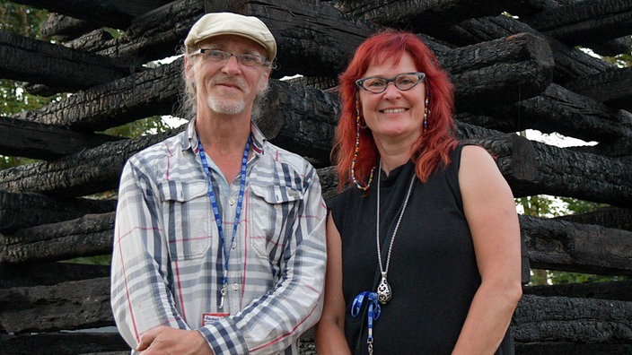 Das Ehepaar Birgit und Horst Lohmeyer in Jamel