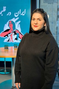  Mariam Claren im Studio von Iran im Herzen in Berlin.