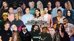 Machiavelli - Collage aus Gastgeber:innen und Podcaster:innen des vergangenen Jahres