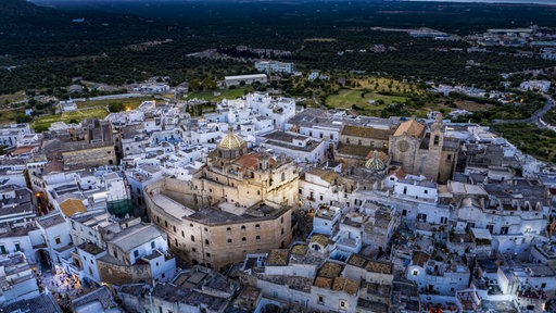 Ostuni in Apulien - Luftaufnahme