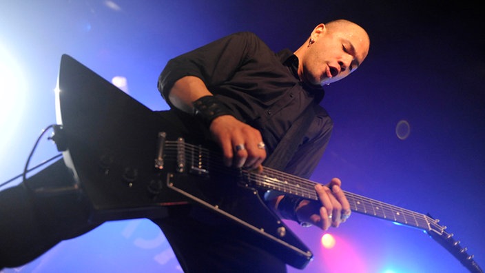 Danko Jones bei einem Konzert in Hamburg