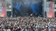 Die große Konzertbühne beim Sommer Open Air 2009 in Attendorn