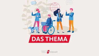 Illustration WDR Diversitytag 2024 / Schriftzug "Das Thema"