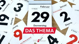 Ein Abreißkalender zeigt Donnerstag, 29. Februar