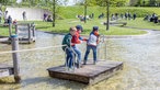 Waltrop: Wasserspielplatz und Schiffshebewerk