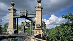 Waltrop: Wasserspielplatz und Schiffshebewerk