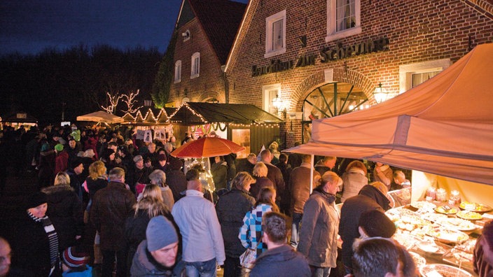 Waldweihnachtsmarkt auf dem Landgut in Velen